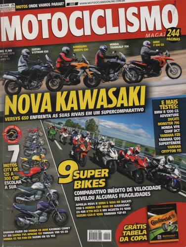 Motociclismo N°150 Versys 650 Suzuki Gsx-r Honda Cbr 1000 Rr