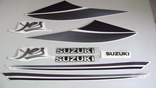 Jogo De Adesivos Original Suzuki Yes125 - 2006/2007 Vermelho