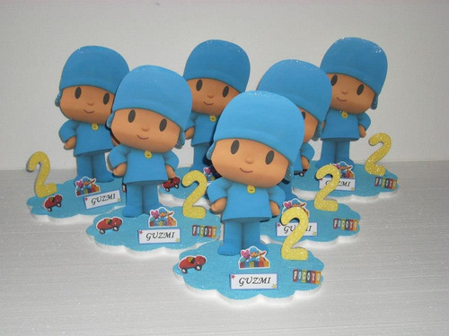 10 Centros De Mesa De Pocoyo De 19cm X550