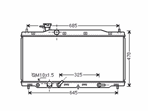 Radiador Honda Crv 2.4 2010 En Adelante Manual Y Automatica