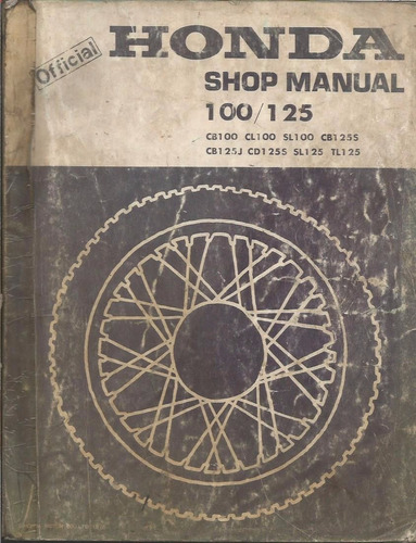 Shop Manual 100-125 / Honda / En Ingles /