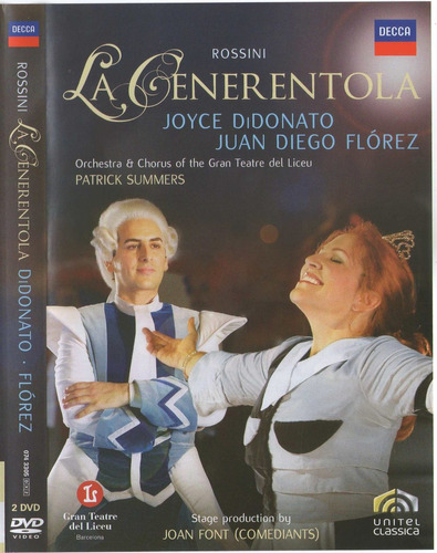 Dvd La Generentola Di Donato / Florez 2 Dvd Decca + Booklet 