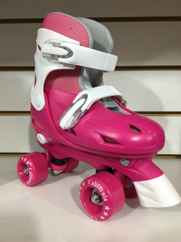 Patínes 4 Ruedas Bota Rosa Patin Del Talle 37 Al 40 Outlet