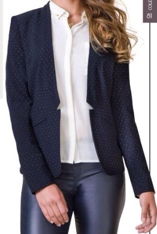 Saco Blazer Abierto Para Dama Disponible En 2 Colores Sku81