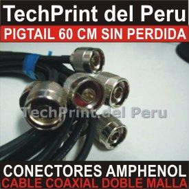 Pigtail 60 Cm Antena Panel Omni Cero Perdida Internet Gratis