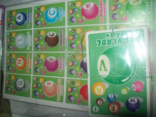 Gcg Juego Didactico Loteria Nueva Colores Ingles Español