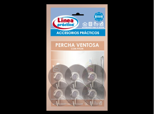 Ventosa Con Percha Metalica X100 Unidades