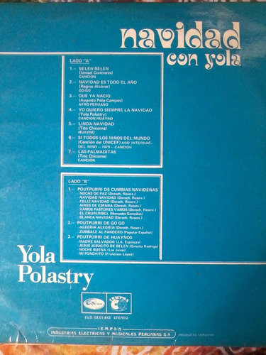 Yola Polastri..navidad Lp