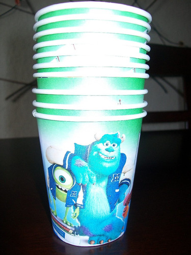 Vasos Descartables Personalizados Con  Monster University