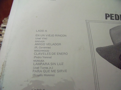 Lp Pedro Yerena, En Un Viejo Rincon (Usado)