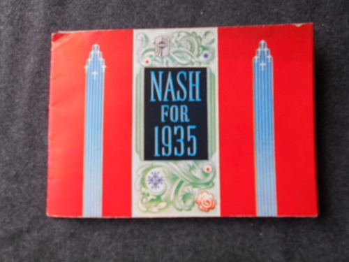 Nash 1935 Muy Lindo Catálogo Desplegable Póster. Castellano
