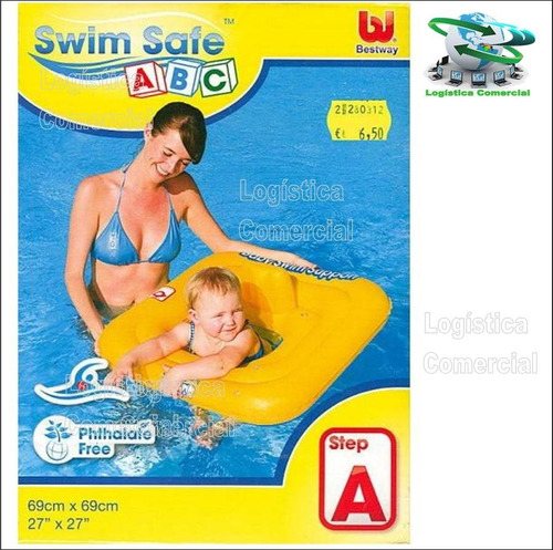 Flotador Inflable Cuadrado Para Bebe Bestway 69x69cm 32050