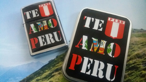 Encendedor  Te Amo Peru (mechero Y Bencina)