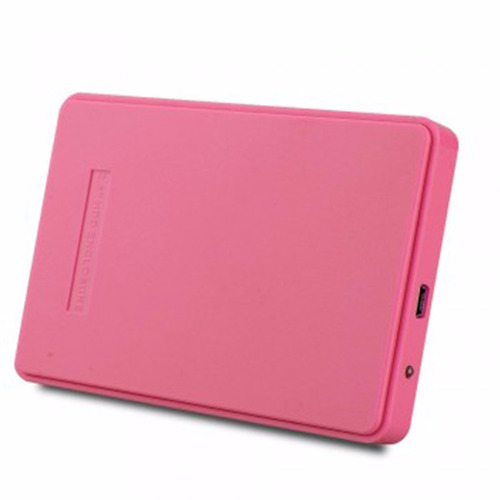 Cofre Porta Disco Duro Sata 2.5 Usb 2.0 Rosa Con Funda 2tb