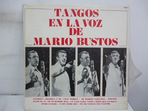 Mario Bustos Tangos En La Voz Vinilo Argentino