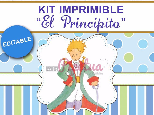 Kit Imprimible Editable El Principito, Golosinas Candybar