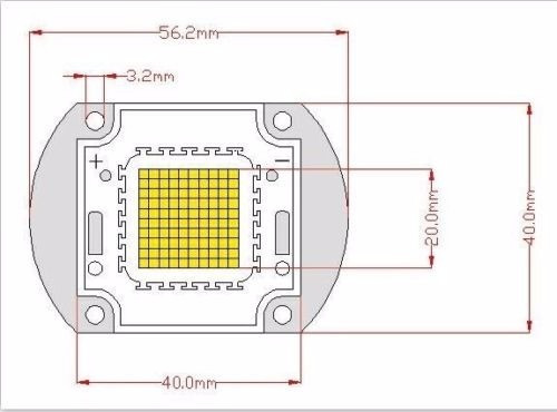 Imagen 2 de 4 de Led 50 W Alta Potencia Blanco Frio 6500kº Oferta! Javilandia
