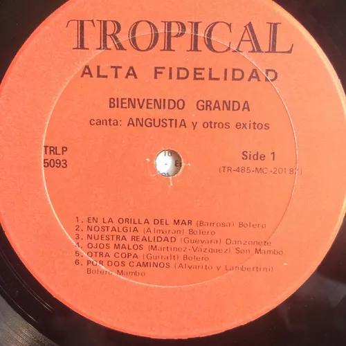 Lp Bienvenido Granda (canta Angustia ) Original Hbs