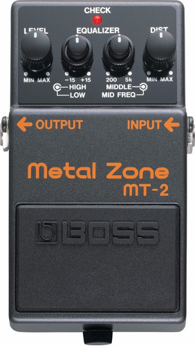 Boss Mt2 Metal Zone Pedal Distorsion Hi Gain