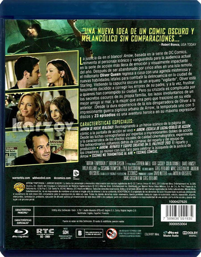 Arrow Dc Primera Temporada 1 Uno Blu-ray