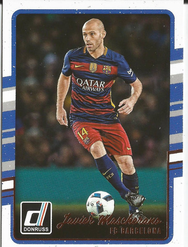 2016-17 Panini Donruss Javier Mascherano Barcelona