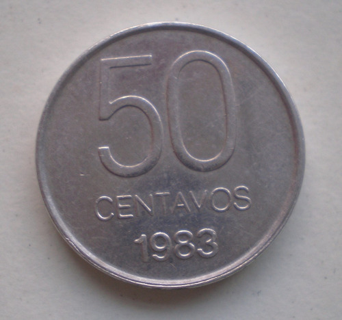 Argentina 50 Centavos Año 1983 Moneda De Aluminio - Km# 90