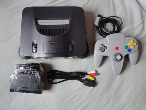 Nintendo 64 + 1 Controle + 1 Fita Mario 64