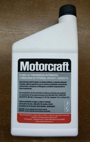 Aceite Ford Motorcraft Caja Diferencial Transfer Direccion