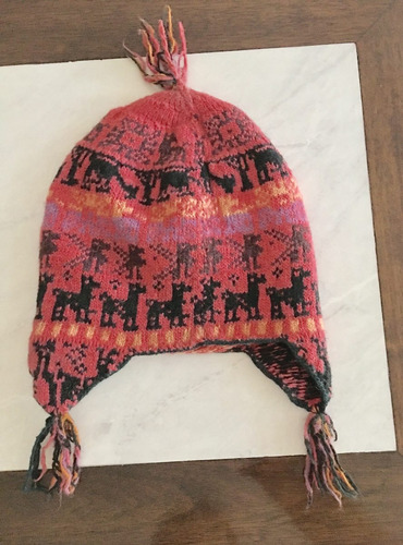 Gorro Salteño, Practicamente Sin Uso! Pura Lana Llama Lindo!