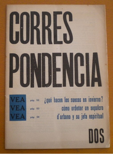 Revista Correspondencia Nº 2 / Baldomero Fernández Moreno