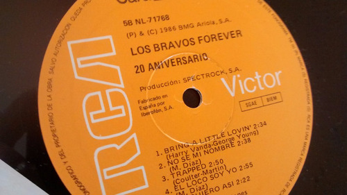 Vinilo Lp De Los Bravos - 20 Aniversario -(u1210