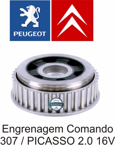Imagem 3 de 5 de Polia Engrenagem Comando Válvula 307 Picasso 2.0 16v Ate 05