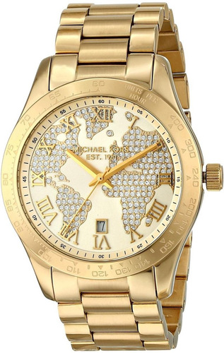 Relógio Michael Kors Mk5959 Layton Dourado Importado Eua