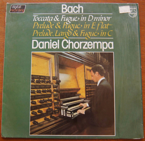 Lp Vinil Daniel Chorzempa Bach - Toccata & Fugue In D Minor (Usado)