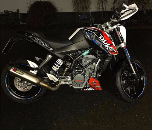 Imagen 4 de 5 de Ktm Duke 200 Calcas Stickerts Vinilos Para Motos Pegatinas