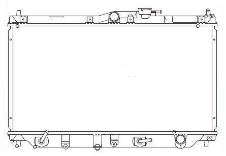Radiador Honda Accord 1.8 2.0 2.2 Del 1990 Al 1993 