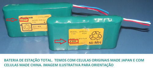 Bateria Estação Total Com 3 Ou 2 Fios Refil