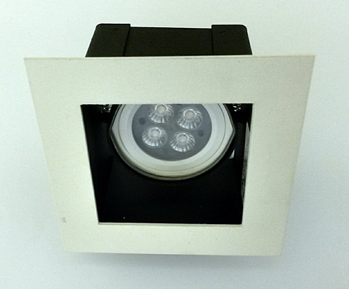 10x Spot Embutir Cuadrado Techo Luz Led Negro/blanco Movilux