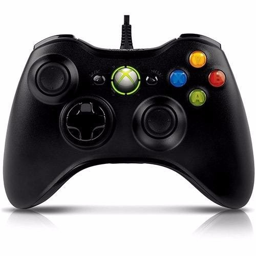 Controle Com Fio Xbox 360 E Pc Slim Joystick Original Nf