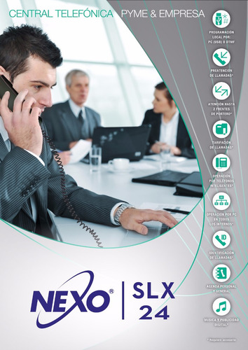 Central Telefónica Nexo Slx 24 (equipada 2x12 Ampl A 8x24)