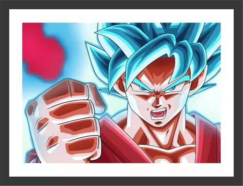 Quadro Decorativo Desenho Dragon Ball Z Goku Ambientes