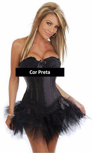 Corselet / Corset - Preto - Com Saia Tutu