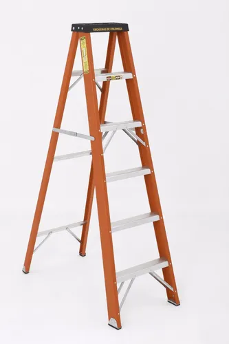 Escalera Fibra Vidrio Tijera 3 Pasos / 0.9 Mts 136 Kg