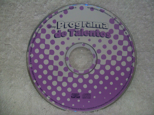 Cd Programa De Talentos- Trilha Da Série De Tv- Disney (Usado)