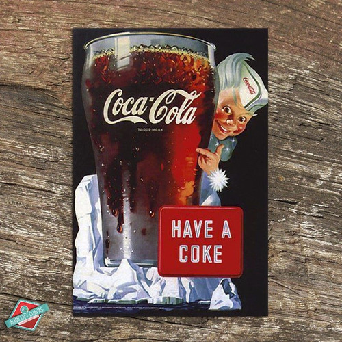 Cuadro De Chapa Retro Vintage - Coca Cola - Oferta!!!