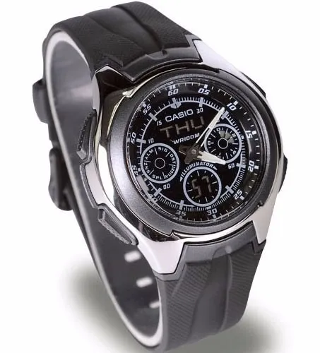 Reloj Casio Aq-163w-1b1 Agente Oficial Belgrano