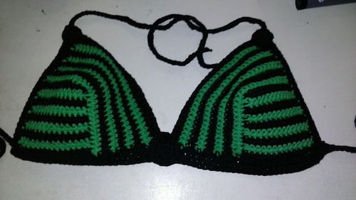 Imagen 1 de 5 de Corpiños Malla Tejido Crochet