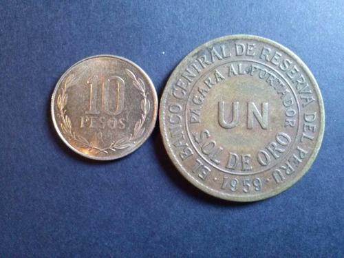 Moneda Perú Un Sol De Oro Bronce 1959 (c18)