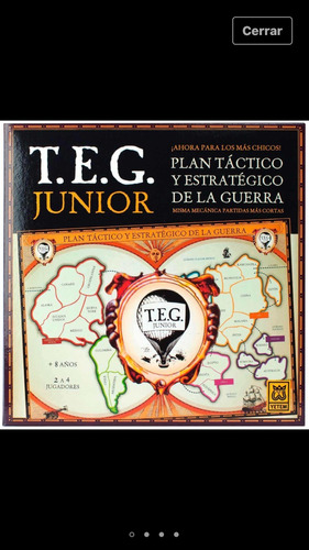 Teg Junior Nuevo Juego De Mesa En Rosario