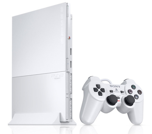 Sony Playstation 2 Slim Scph-900 Standard Color  Ceramic White